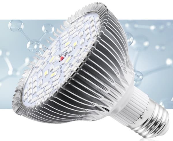 LED-växtlampor för växter, 50W fullspektrum