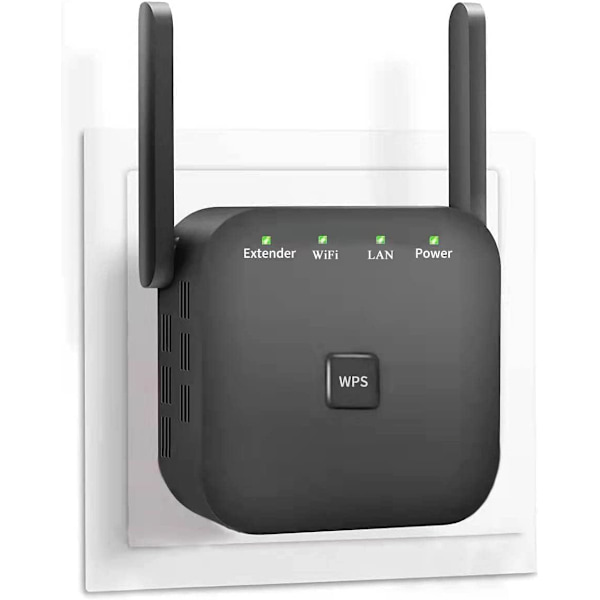 Nyeste WiFi-extender 2024, WiFi-repeater, WiFi-forstærker, dækker op til 8640 kvadratfod og 60 enheder