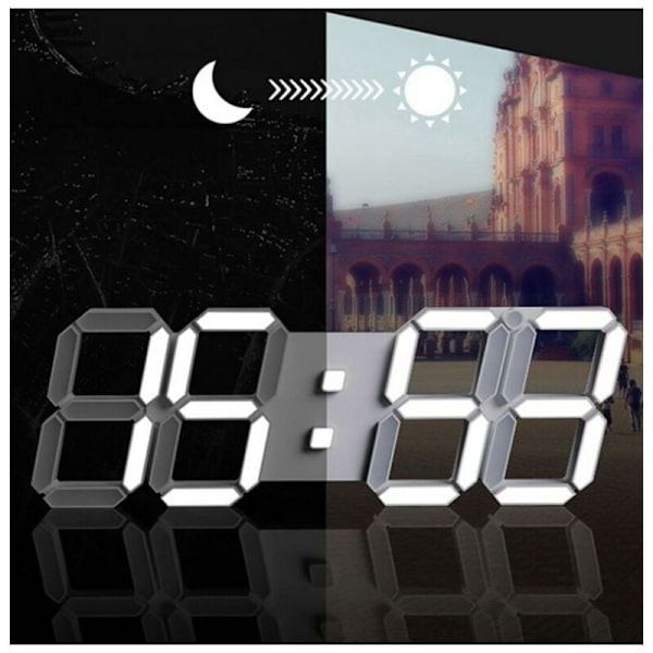 LED-väggklocka Alarm LED Digital Väggklocka Reloj De Pared Klocka