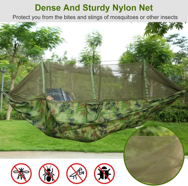 Camping Hammock med myggnett, 260*140cm