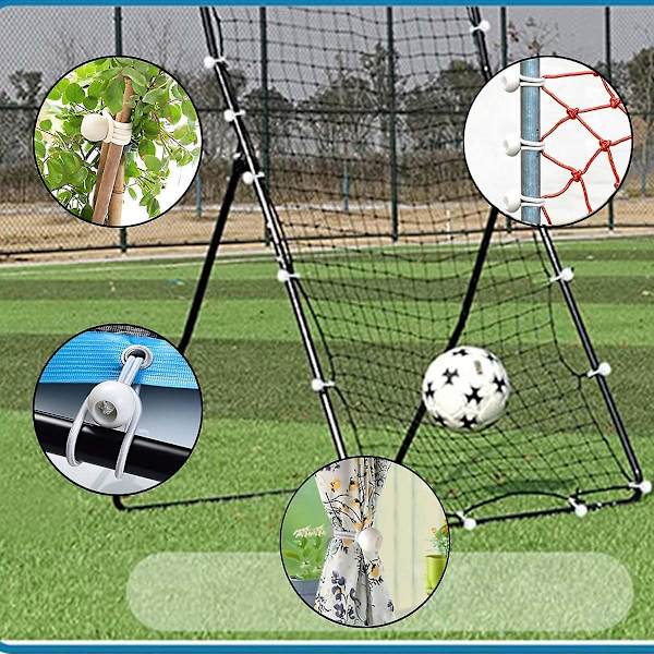 Bungee-snöre, 30 st Bungee-krok Bungee med plastkula, Tält Bungees för presenningar, Vit 150mm