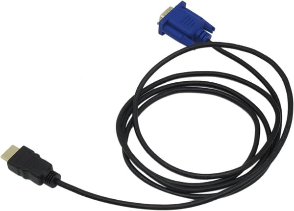 ELF HDMI - VGA -sovitinkaapeli 1,8 m kullattu 1080P