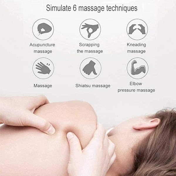 Mini Bärbar Elektrisk Nackmassager, Axlar Rygg