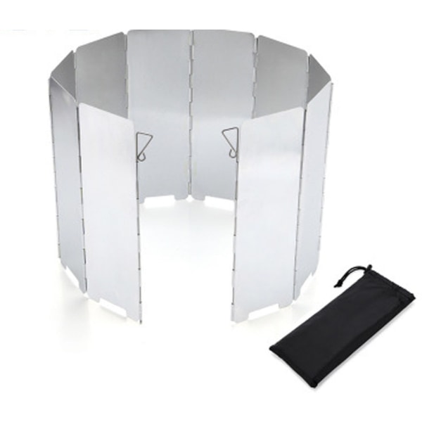 Fällbar Vindskydd Ultra Lätt Aluminium Vindskyddsplattor