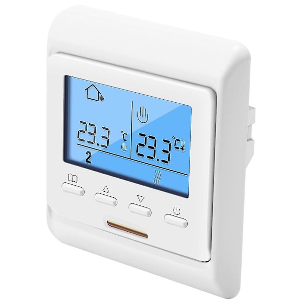 16a 230v LCD Programmerbar Värme Golvvärme Rumstermostat Termostat