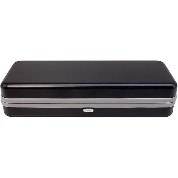 Trendy Aluminum Glasses Case Black