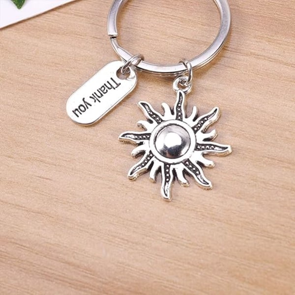 1 st Sun Nyckelring Tack Lucky Words Clover Keychain Handväska