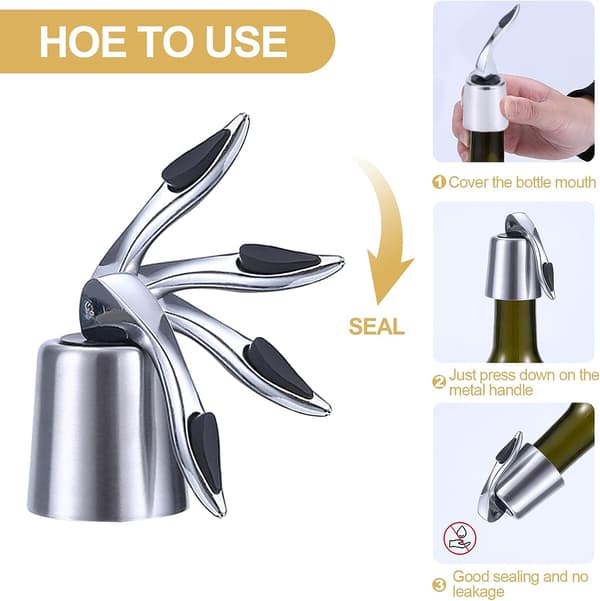 Champagne Stopper Bubble Guard 2-pack Universal Vinflaska