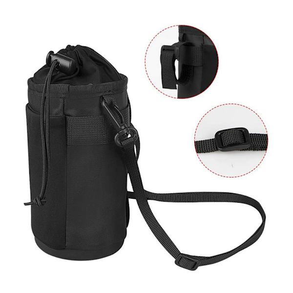 1 sort vandflaskepose, universel cykelflaskeholder med mesh
