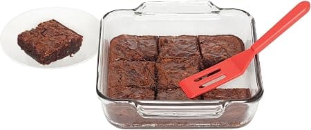 (2 stykker) Mini Brownie Serverspatel, 8\" x 1.5\", Fleksibel