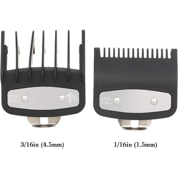 2 kpl 1,5 mm/4,5 mm Leikkausohjain Kampa Hiustenleikkurin Rajakampaohjain