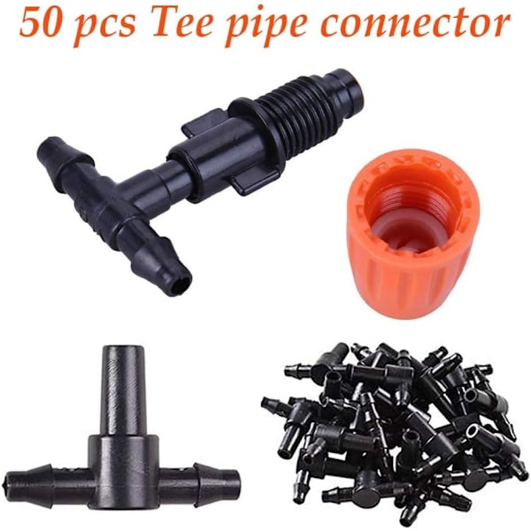 50 stk Justerbare Dryp-Dryppere, 1/4'' Dryp-Vandingssystem
