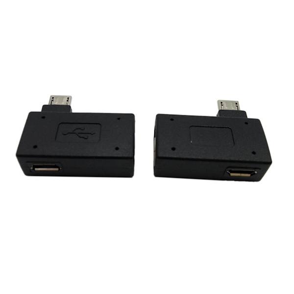 TG-adapter, 90 graders USB-port adapter, Micro OTG-kabel 2-pack Kompatibel med Firestick 2:a generationen, 3:e generationen och