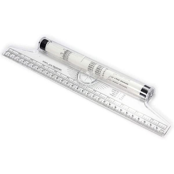 Parallel Drafting Ruler Rolling Ruler med Protractor Plastlinjal Drafting Tool for Engineer