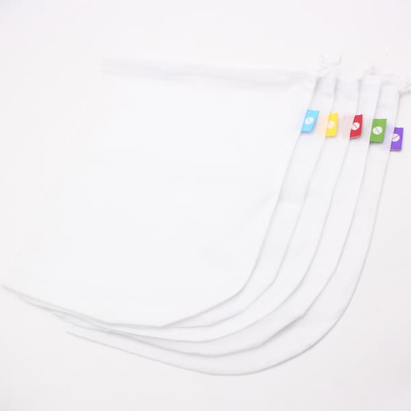 Halvcirkelformad 5-pack frukt- och grönsaksförvaringsnät