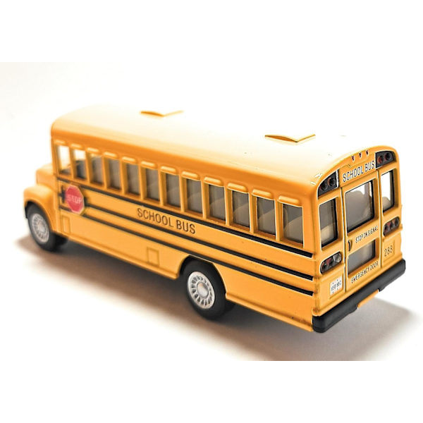 Gul Skolbuss 5\" Die Cast Metallmodell Leksaksbil