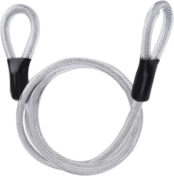 Säkerhetskabel Flätad Stålkabel Flexibel Lås Kabel Kabel Lås