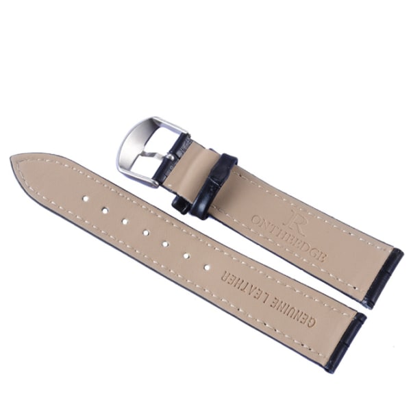 Klockarmband i Läder 14mm - Kalvskinnarmband för Män Kvinnor -