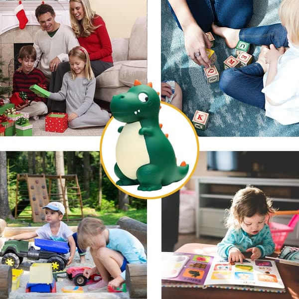 Dinosaurie Spargris Stor Plast Spargris Pengar Box för Barn