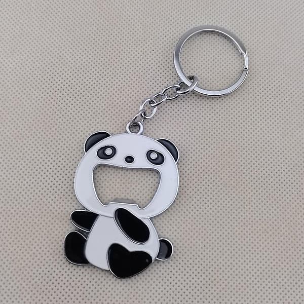 10 KPL Panda Olut- ja Limonadipullonavaaja Avainperä