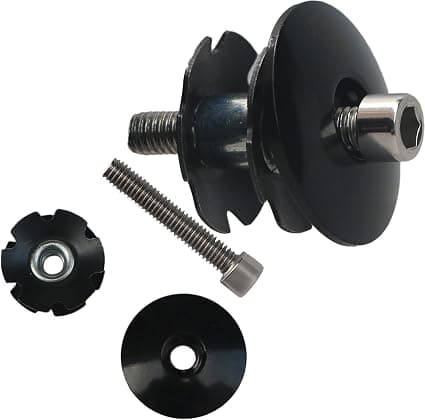 Hovedet Spacer med Stem Top Cap Headset Stjernenød Sort Farve