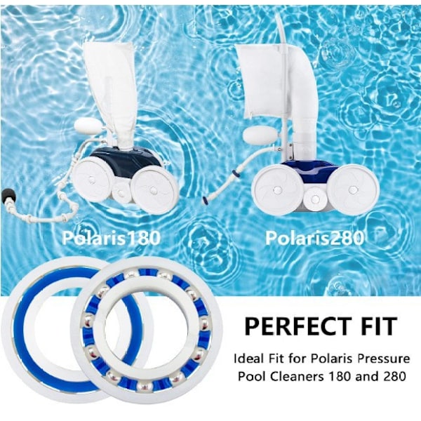 (8 Stykker) Poweka Hjul Lagre Kompatible med Polaris 180 280 Bassengrensere Del C60 C-60
