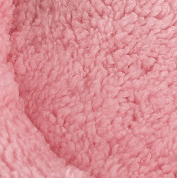 2 st (L, Rosa) Mjuk, Mysig Rund Fleece Varm Hamsterbädd Sov