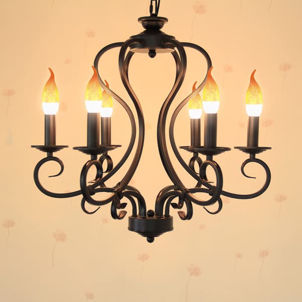 6-pakke E26 LED flammeeffekt pære