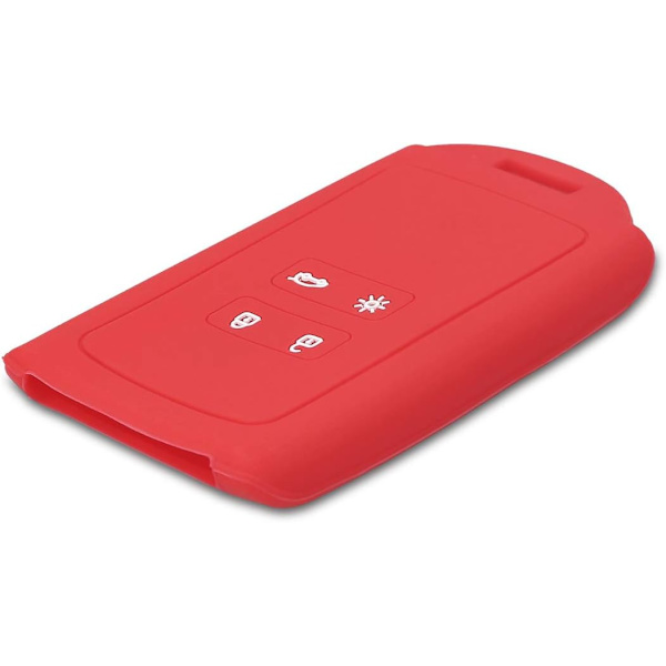 Punainen auton avaimen tarvike yhteensopiva Renault Smart Key 4-painikkeisen kanssa
