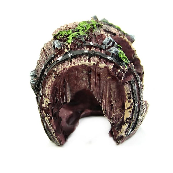 Akvarium Dekoration, Harts Bruten Tunna Fisktank Ornament,