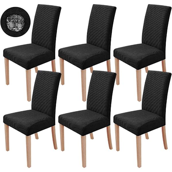 6 kappaletta, venyvät ruokatuolin suojukset, pestävät, modernit tuolit