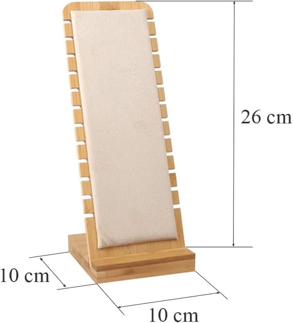 Trähalsbandshållare Halsbands Smyckesdisplayställ
