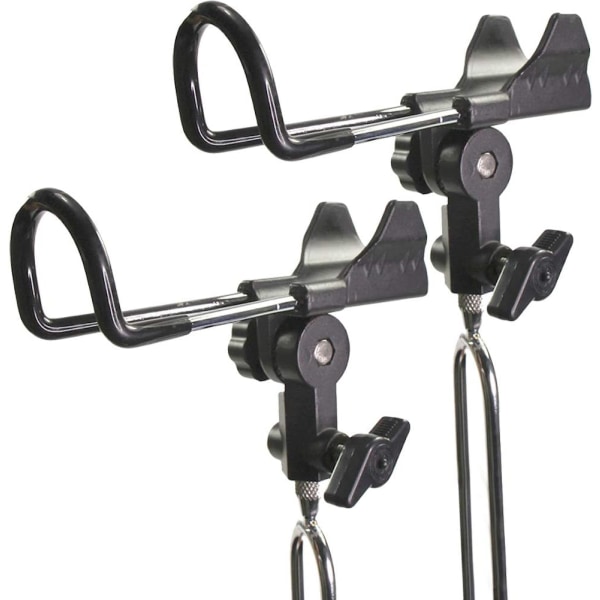 2 stk 360° Justerbare Fiske Stang Holdere i Rustfritt Stål -