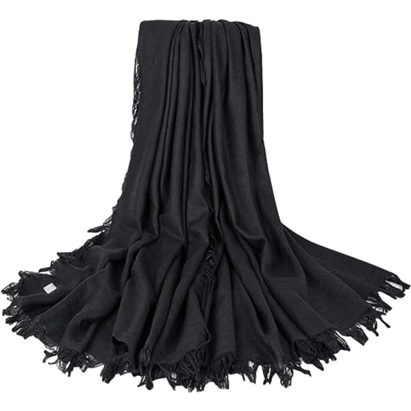 Dame Square Shawl Foulard Sjal i Bomuld til Efterår/Vinter