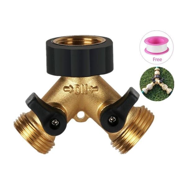 2-veis Y-fordeler splitter for 3/4\" tilførselsslange, dobbeltapp-tilpasset