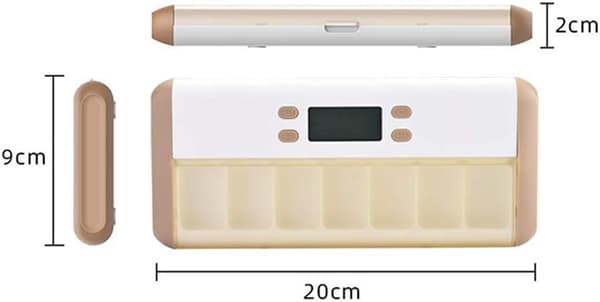 1 stk. (kaffe) Elektronisk Pilletimer-Påmindelse Automatisk
