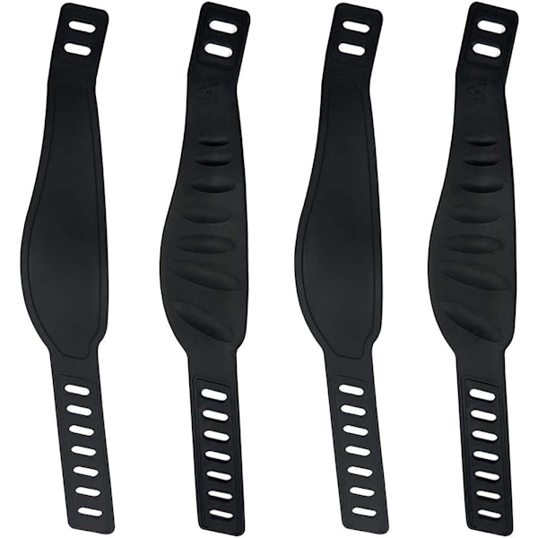 4 Styk Træningscykel Pedalstropper, Robust Justerbar