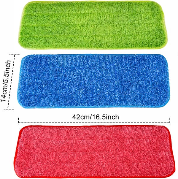 3-pak Reveal Mikrofiber Mopputskiftputer for våt/tørr mopper