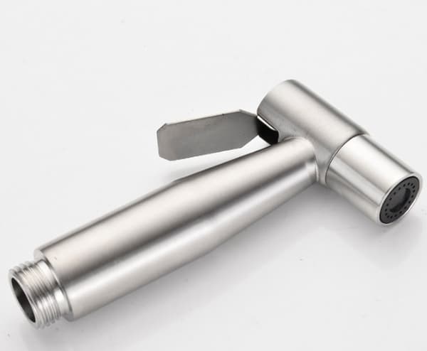 Sprøjtepistol + rustfrit stål bidet brusespand til vægmontering