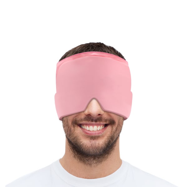 1 Piece Pink Ice huvudvärkslindring gel ögonmask kallterapimask