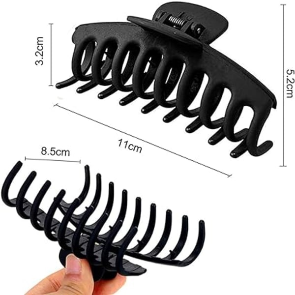3-pack Stora Hårclips, Klorclips, Hårclips, Dam Hårclips