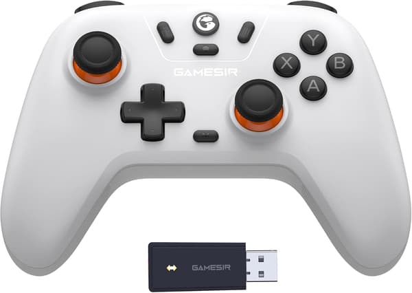 Nova Lite Trådlös Handkontroll, Tri-Mode Anslutning, PC Gamepad Joystick för Windows PC/Switch/Stem/iOS/Android, med Hall Effect Trigger, Dubbel Vibration