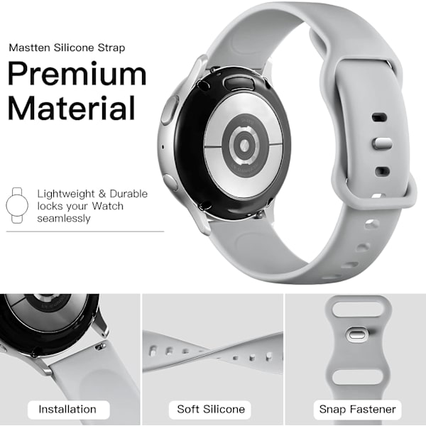 Silikoniranneke yhteensopiva Samsung Galaxy Watch Active 2:n kanssa
