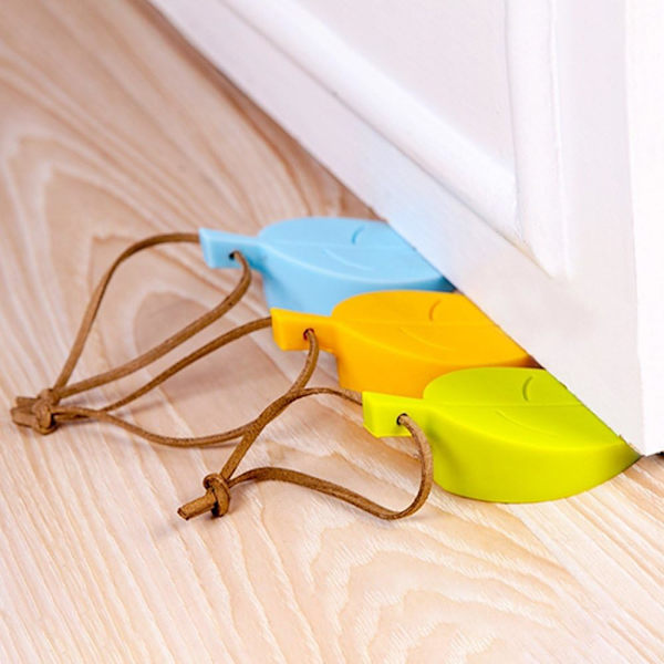 4-pack Lövformade Silikon Dörrstopp, 3D Dörrstopp