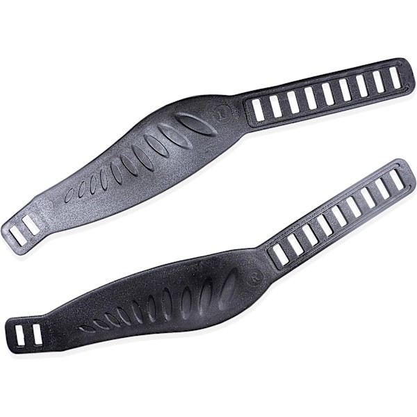 1 Par Udskiftningstræningscykelpedaler med Holdbare PVC-Remme -