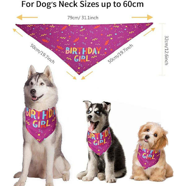 HAPPY Dog Syntymäpäivä Huivi, Koiran ja Kissan Säädettävät Huivi Kolmio