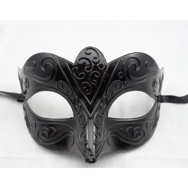 Glitter Venetian Mask Midnight Black Venetian Masquerade Venetian