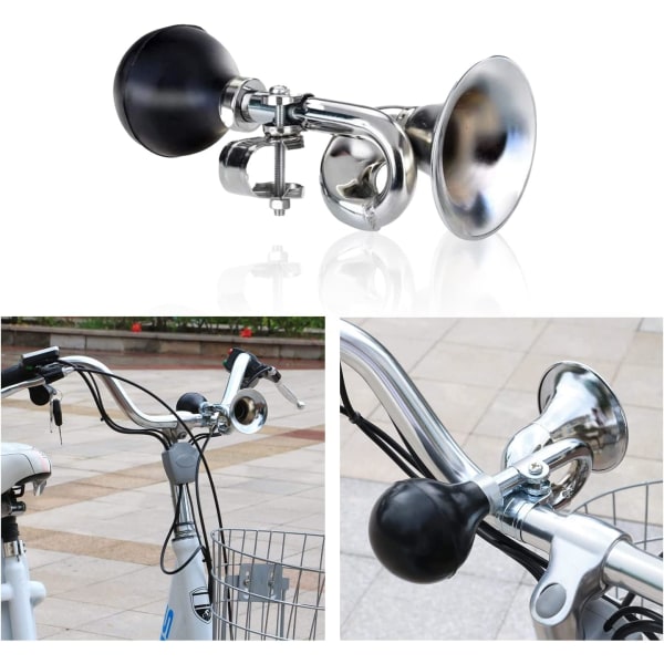 Sykkelhorn, Bike Bell, Bike Trumpet Bell, Retro Metal Bike Horn,