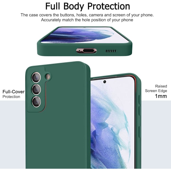 2-pack fodral för Samsung Galaxy S21 5G i flytande silikon