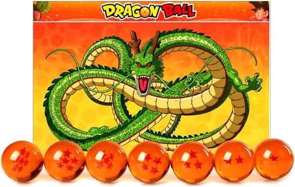 Samleobjekt Medium Krystal Glas Stjerner Kugler Dragon Ball 35MM i Diameter
